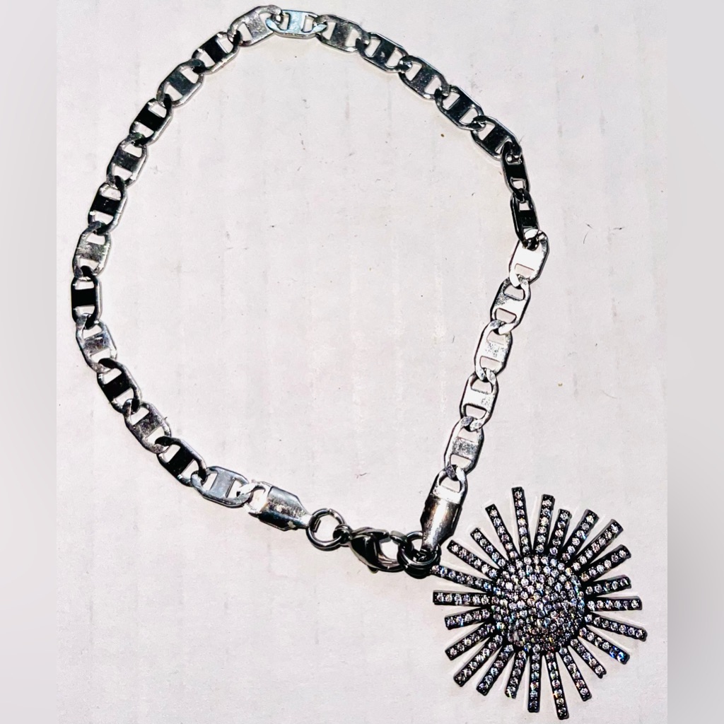 Womens Ankle BraceletStainless SteelColor Silver